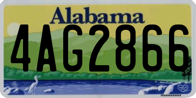AL license plate 4AG2866
