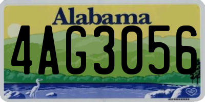 AL license plate 4AG3056