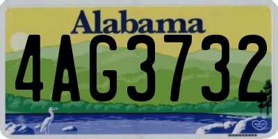AL license plate 4AG3732