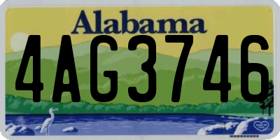 AL license plate 4AG3746