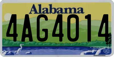 AL license plate 4AG4014