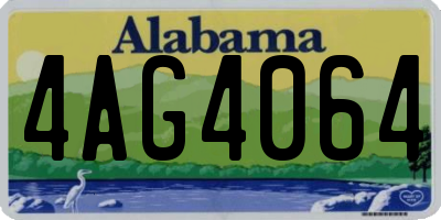 AL license plate 4AG4064