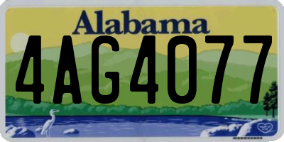 AL license plate 4AG4077
