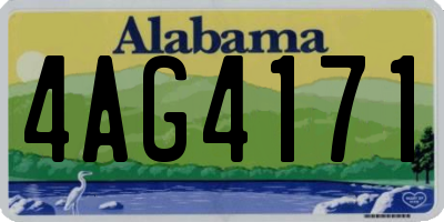 AL license plate 4AG4171