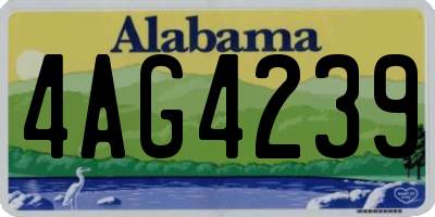 AL license plate 4AG4239