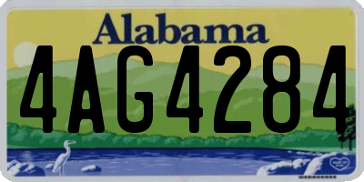 AL license plate 4AG4284
