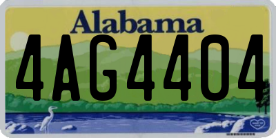 AL license plate 4AG4404