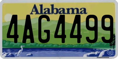 AL license plate 4AG4499