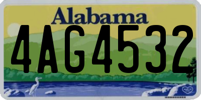 AL license plate 4AG4532