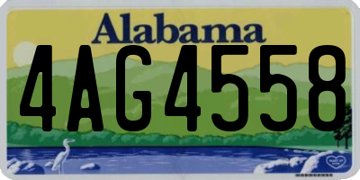 AL license plate 4AG4558