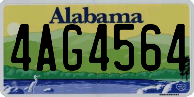 AL license plate 4AG4564