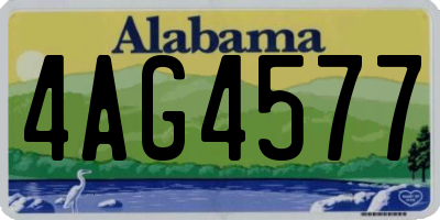 AL license plate 4AG4577