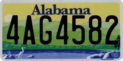 AL license plate 4AG4582