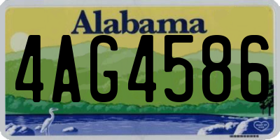 AL license plate 4AG4586