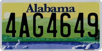 AL license plate 4AG4649