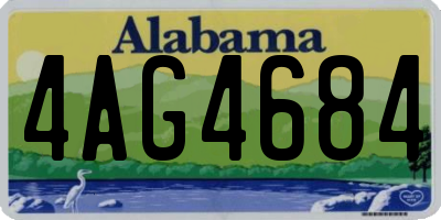 AL license plate 4AG4684