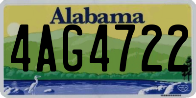 AL license plate 4AG4722