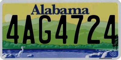 AL license plate 4AG4724