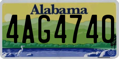 AL license plate 4AG4740