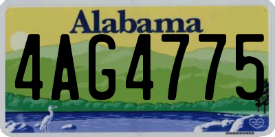 AL license plate 4AG4775