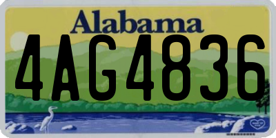 AL license plate 4AG4836