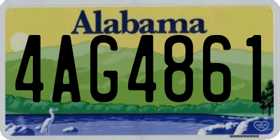 AL license plate 4AG4861