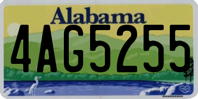 AL license plate 4AG5255