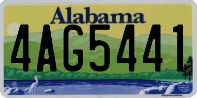 AL license plate 4AG5441