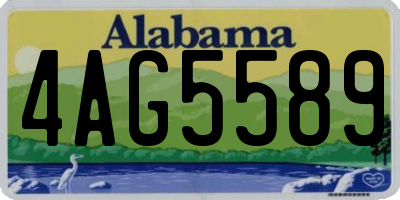 AL license plate 4AG5589