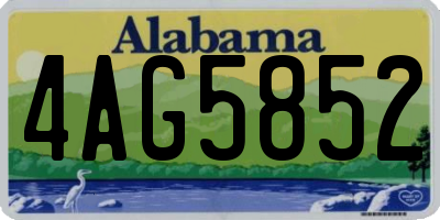 AL license plate 4AG5852