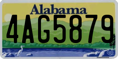 AL license plate 4AG5879