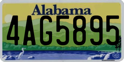 AL license plate 4AG5895