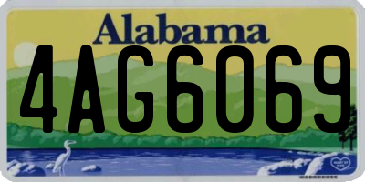 AL license plate 4AG6069
