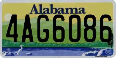 AL license plate 4AG6086