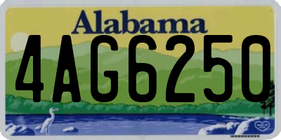 AL license plate 4AG6250