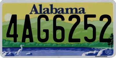 AL license plate 4AG6252