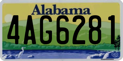 AL license plate 4AG6281