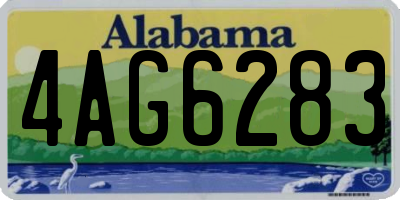 AL license plate 4AG6283