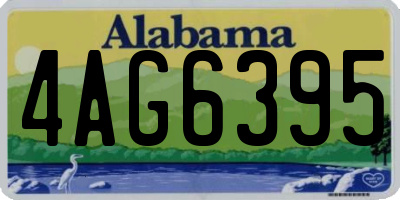 AL license plate 4AG6395