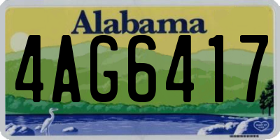 AL license plate 4AG6417