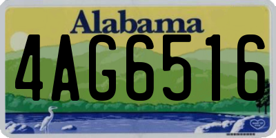AL license plate 4AG6516