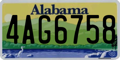AL license plate 4AG6758