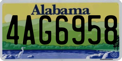 AL license plate 4AG6958