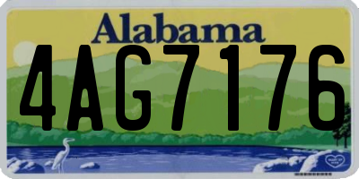 AL license plate 4AG7176