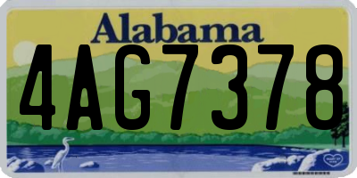 AL license plate 4AG7378