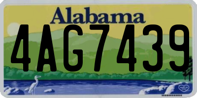 AL license plate 4AG7439