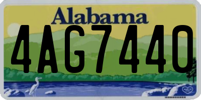 AL license plate 4AG7440