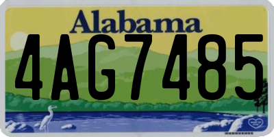 AL license plate 4AG7485