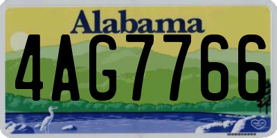 AL license plate 4AG7766