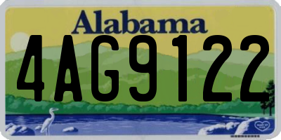 AL license plate 4AG9122